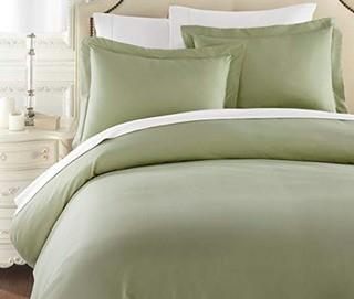 Obi 3 Piece Luxury Duvet Cover Set King, Sage