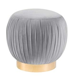 Mercer41 Brynner Pouf Grey