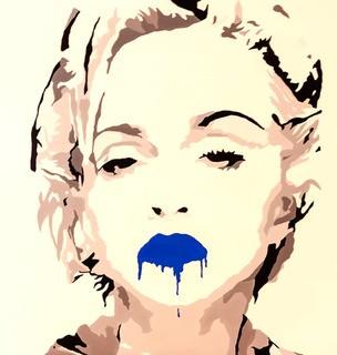 Madonna Lips by Pop Art Queen Graphic Art on Wrapped Canvas 12x12"