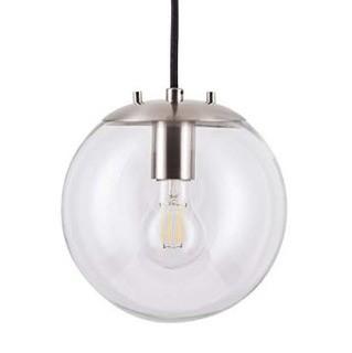 Sferra Globe Pendant Light | Brushed Nickel Pendant Lighting for Kitchen Island with LED Bulb LL-P201-BN