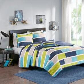 MiZone - Twin - Coverlet 3pc Bedding Set - MZ13-0569