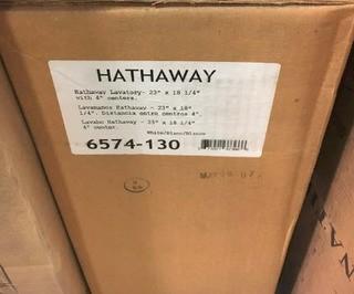 Hathaway Lavatory - 23" x 18 1/4" w/4" Centre - White?