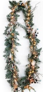 Home Accents Holiday?9ft Pre-Lit Snowtop Dazzle Christmas Garland