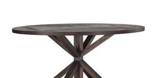 Exclusive Collection E431-60RDT 60" Round Dining Table - Top Only! Charcoal Brown Finish