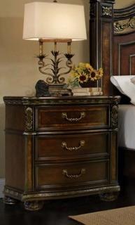 McFerran B163 Night Stand in Brown