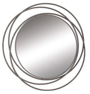 Benzara Fashionable Metal Wall Mirror, 41" Diameter