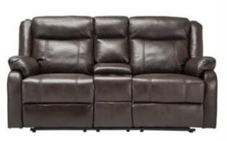 Nazin Furniture - 9392BRW-2C - Motion loveseat with console