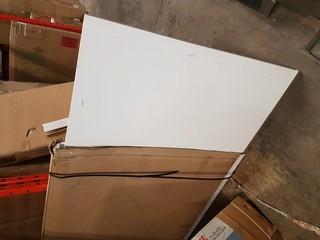 Qty of 2 - 4' x 8' Particle Board - White Finish