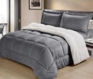 Swift Home 108267-Full Sherpa 3pc Pewter