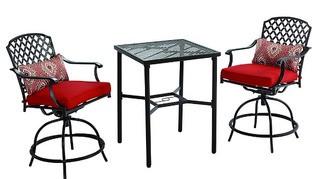 Hampton Bay - 3pc - Kings Square High Bistro Set - Chairs ONLY!