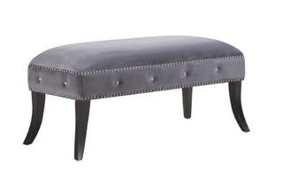 Melorse Upholstered Bench, Grey