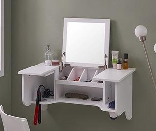 Wall Mount Ledge w/ Vanity Mirror