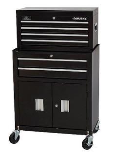 HUSKY?26-inch 6-Drawer Tool Chest and Cabinet Combo in Black