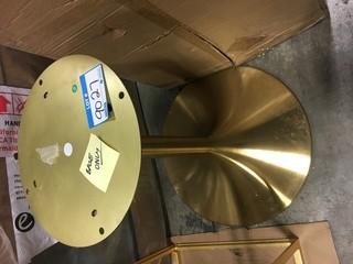 Table Base Only-Gold 28"H