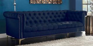 Maloney Chesterfield Sofa, Navy Blue 