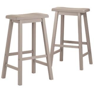 Sharman 29" Bar Stool, Grey, Set Of 2