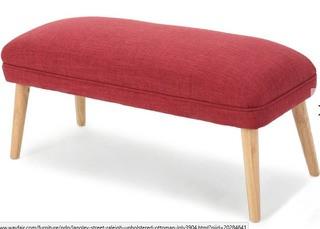 Raleigh Upholstered Ottoman - 59450.00RED