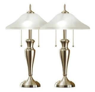 Artiva - 9478TX - 2pc - Brushed Steel Table Lamps