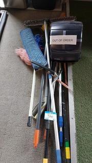 Lot of Brooms/Sweepers