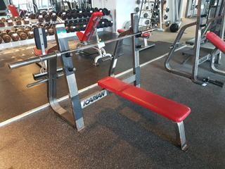 Icarian Flat Bench Press Bench with Gun Racks