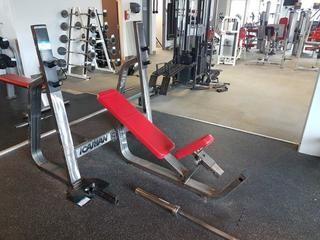 Icarian Incline Bench Press Bench with Gun Rack