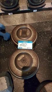 Pair of 40 lbs Dumbbells