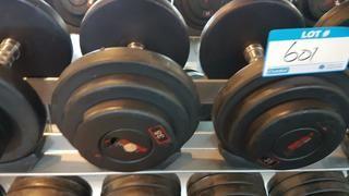 Pair of 35 lbs Dumbbells