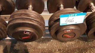 Pair of 60 lbs Dumbbells