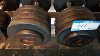 Pair of 85 lbs Dumbbells