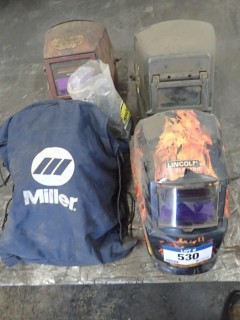 Qty Of (4) Used Welding Helmets