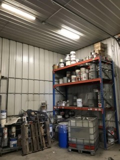 Metal Shelving C/W Contents