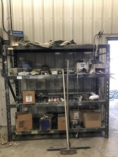 Metal Shelving C/W Contents