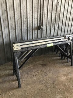 Qty Of Metal Saw Horses