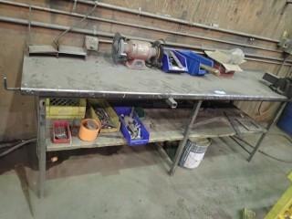 Metal Table C/W Contents