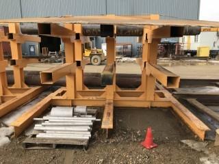 Singled Sided Steel Cantilever Storage Rack c/w 3 Tier, 115,200 LB S/N 29737 ** Contents Not Included**