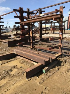 Single Sided Steel Cantilever Storage Rack c/w 6 Tier, s/n 27983 **CONTENTS NOT INCLUDED**