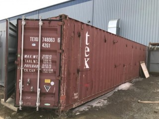 8'X 40' Storage Container C/W Contents. S/N TEXU7480636