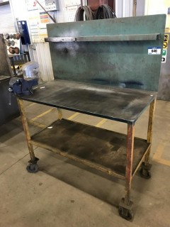 2'X 4' Rolling Workbench W/ 4" Vise