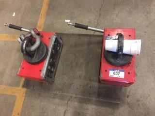 (2) Ultra Lift Plus 4400 LBS Lifting Magnets