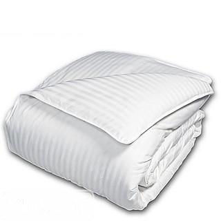 THE SEASONS COLLECTION(R) LIGHT WARMTH DOWN FULL/QUEEN COMFORTER WITH DAMASK STRIPE                 