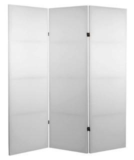4 ft. White 3-Panel Blank Canvas Room Divider