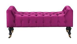 Sanders Upholstered Bench, Purple