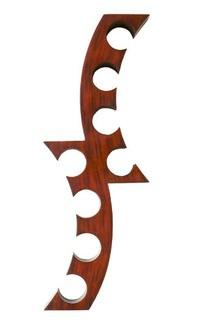 Calabria 12-1/2 in. W Wall Mount Wine Rack in Rust
