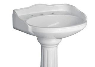 Barclay B/3-658WH Vicki Basin 8 Inch In White, Sink ONLY