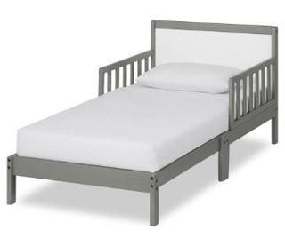 Clipper Toddler Platform Bed Storm Grey/White