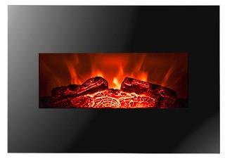 Golden Vantage FP0063 26" Wall Mount Electric Fireplace 3D Flames Firebox w/ Logs Heater