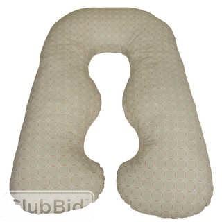 Leachco(R) Back N' Belly Chic Contoured Body Pillow in Taupe Rings