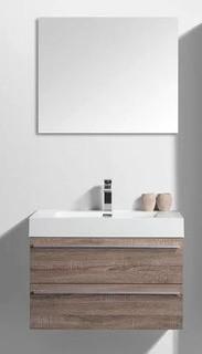 Bolivia 30" Wall-Mounted Single Bathroom Vanity Set with Mirror Medicine Cabinet 