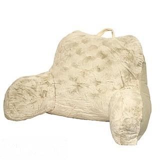 CRYSTAL FAUX FUR BACKREST IN TAUPE                                                                  