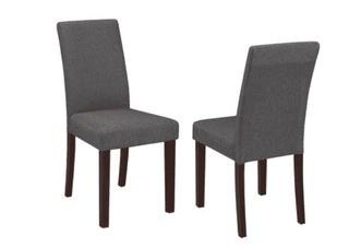 Schreiber Upholstered Dining Chair, Set of 2, Grey